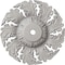 Ekena Millwork Needham Ceiling Medallion (Fits Canopies up to 4 1/4"), 14 5/8"OD x 2 1/4"P, Ultra Pure White CM14NEUWF - alternate 1